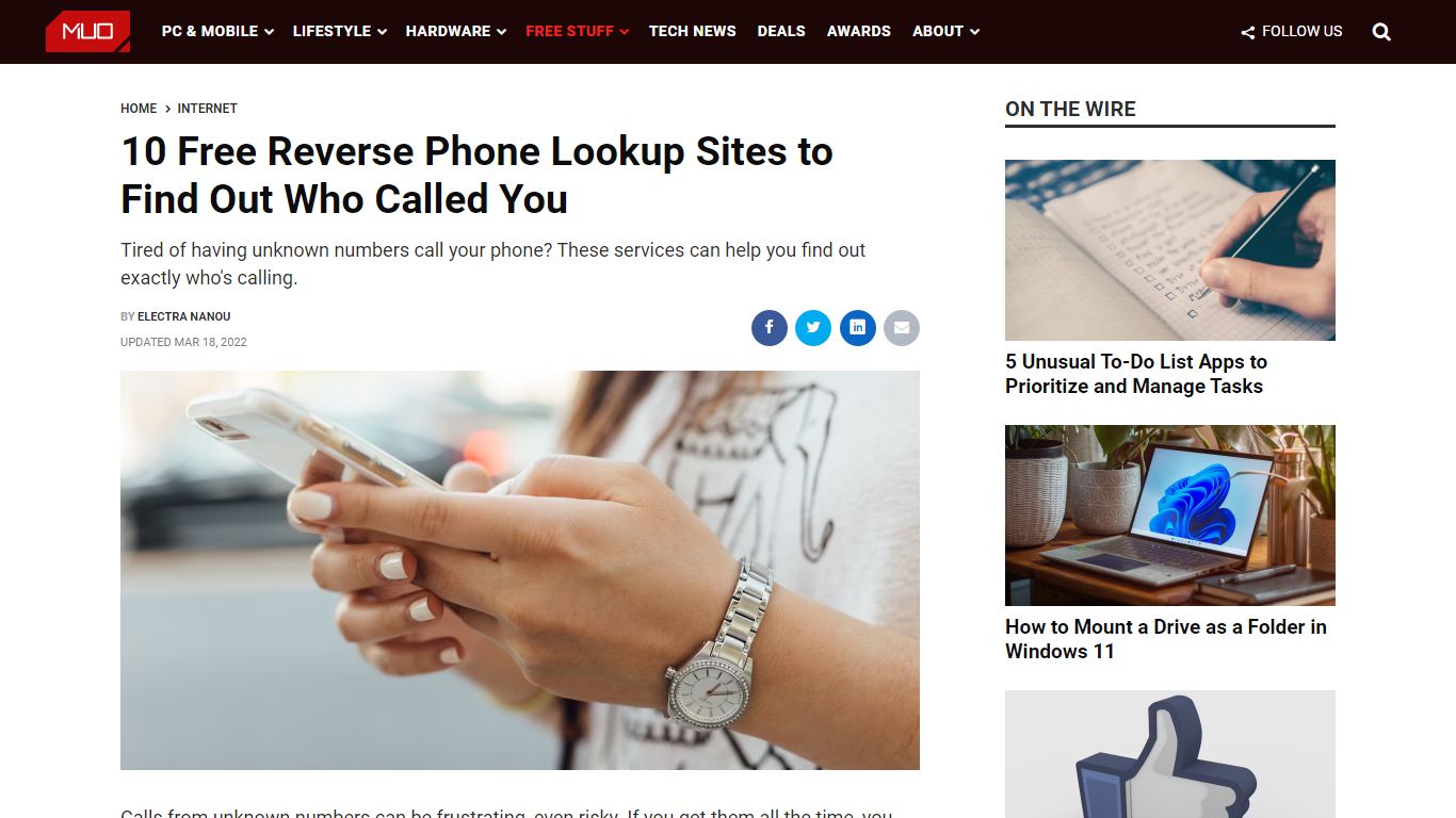 10 Free Reverse Phone Lookup Sites to Find Out Who Called You - MUO